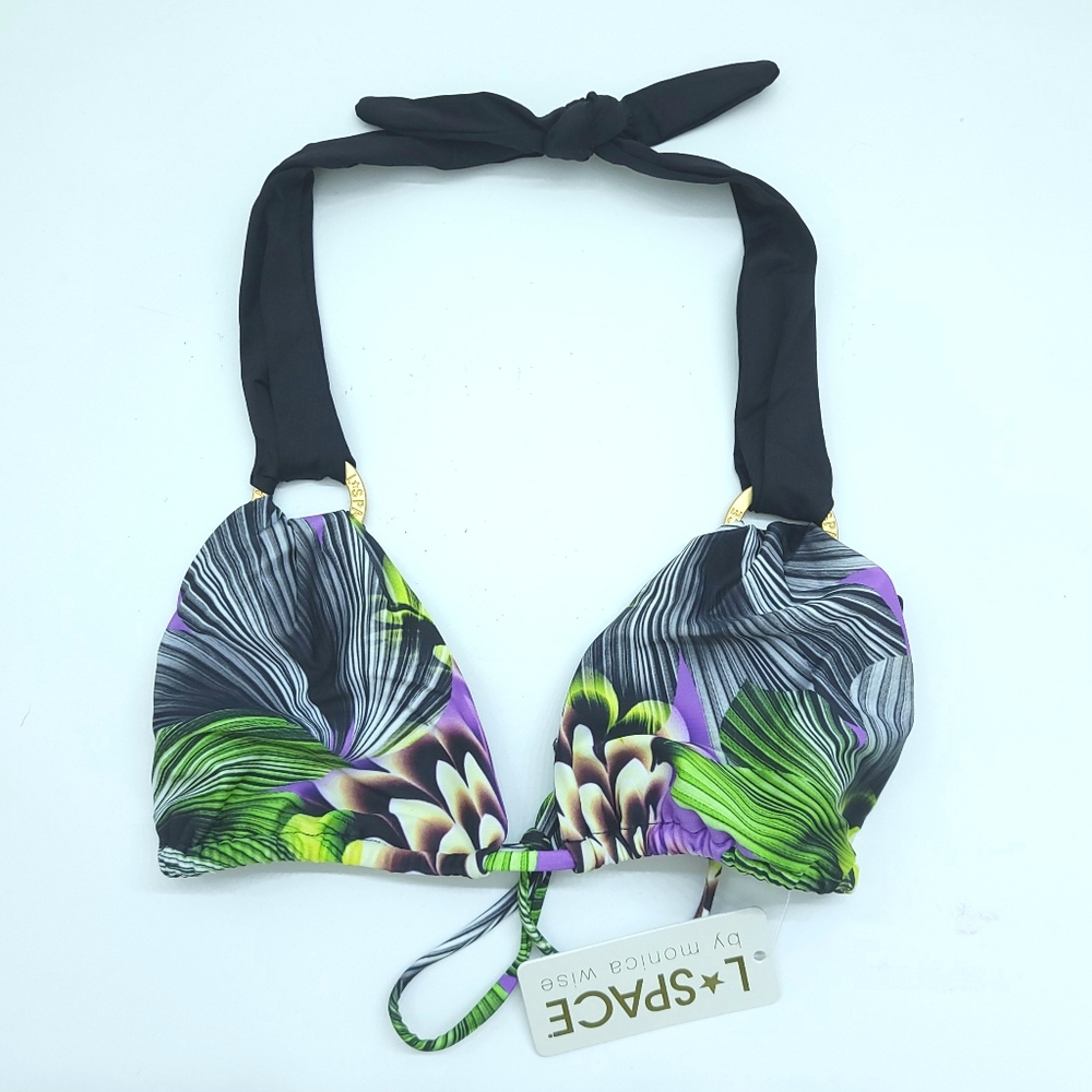 L*Space South Beach Halter Top Medium - Picture 3 of 6